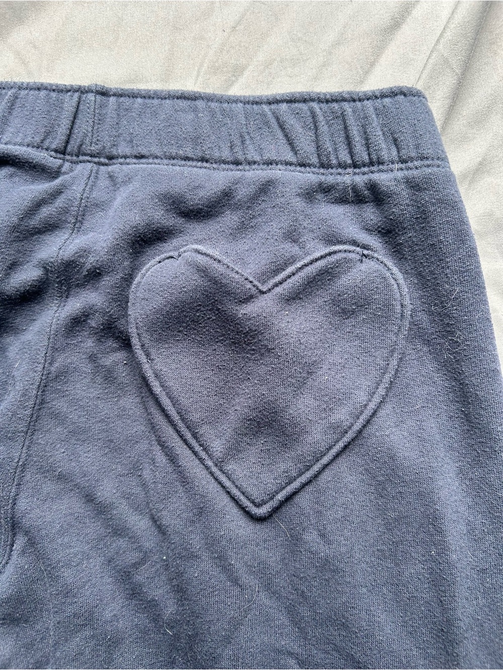 Hollister Woman Navy Blue Sweats with Heart Pocket - Picture 4 of 4